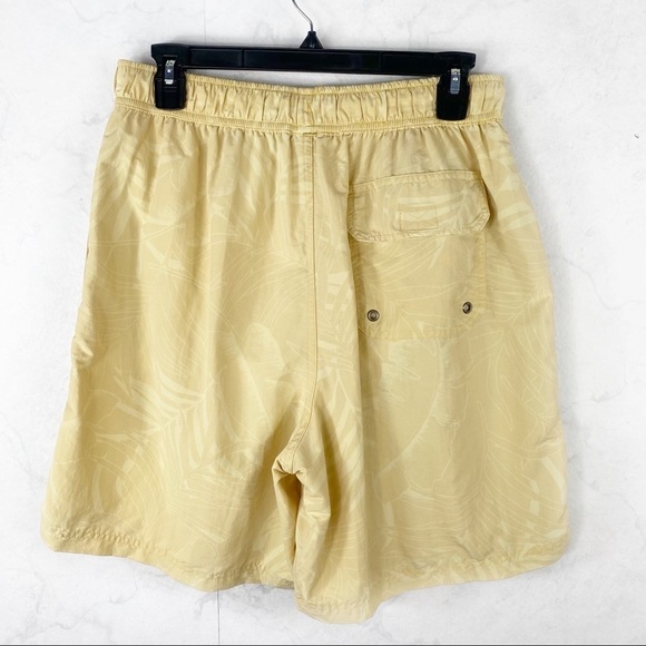 [Caribbean Swimwear] Classic Men's Light Yellow Swim Trunks - Picture 2 of 2